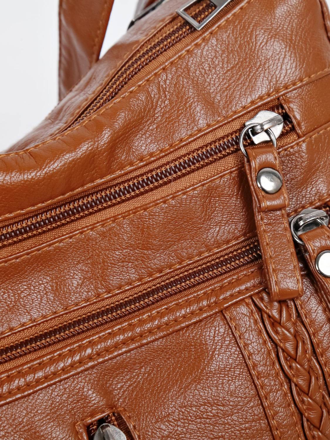 PU Leather Adjustable Strap Shoulder Bag - Hovatok