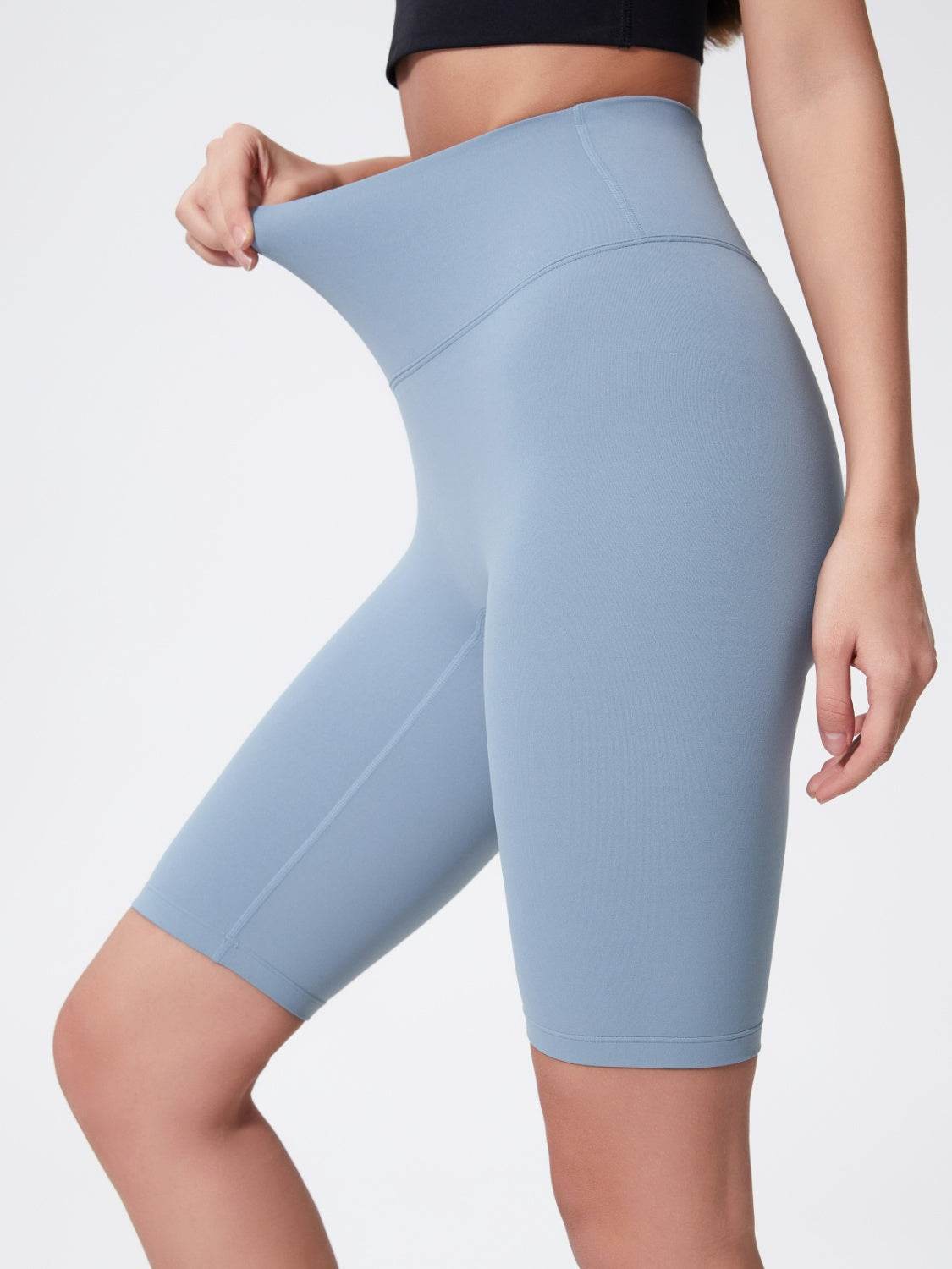 Millennia High Rise Wide Waistband Active Shorts - Hovatok