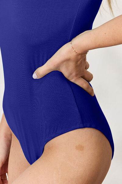Basic Bae Full Size Round Neck Short Sleeve Bodysuit - Hovatok