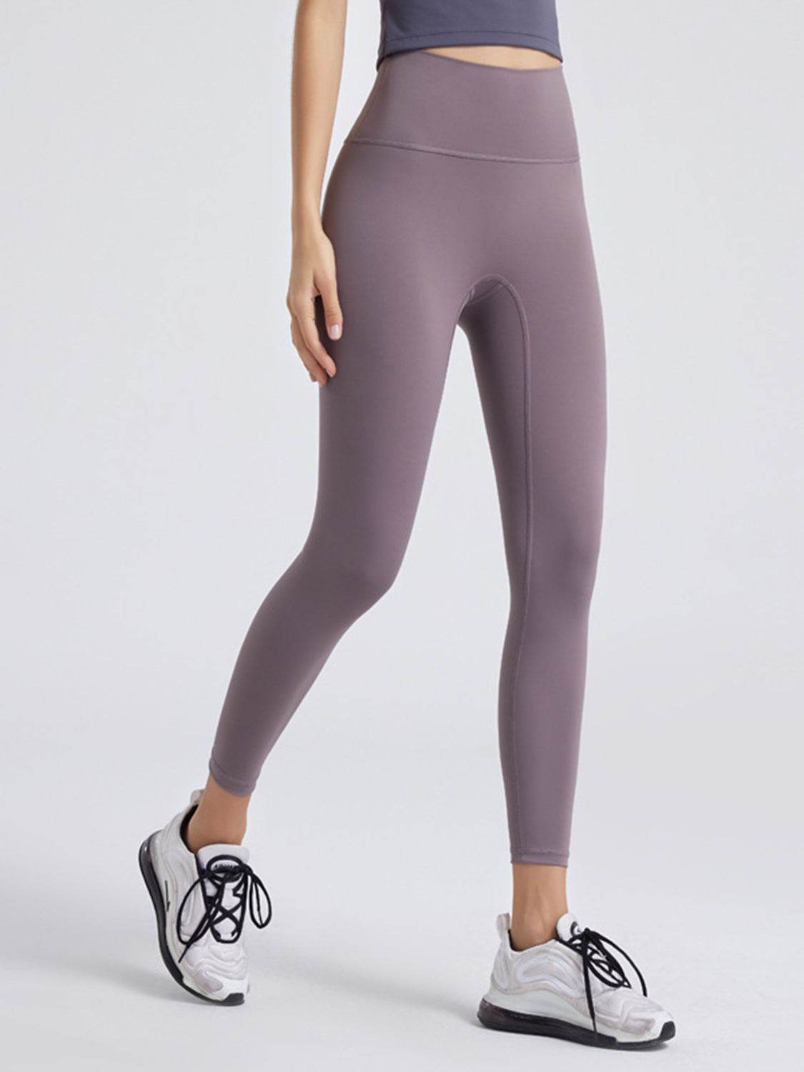 Wide Waistband Sports Leggings - Hovatok
