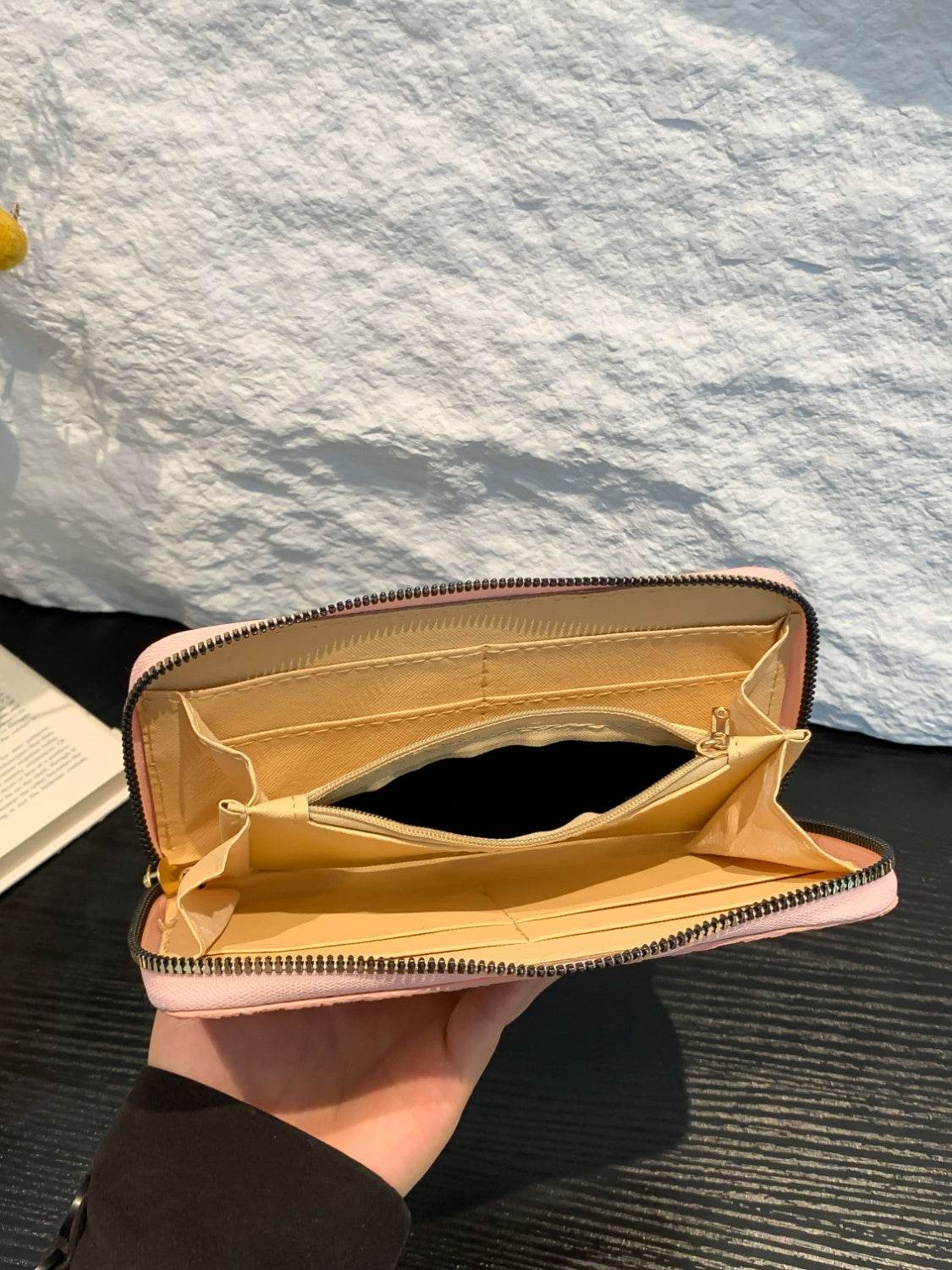 PU Leather Solid Color Wallet - Hovatok