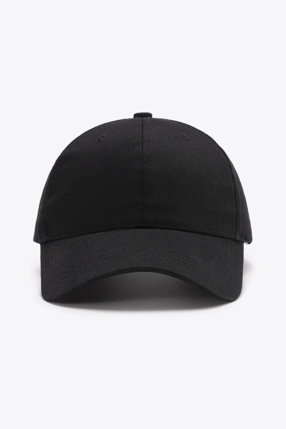 Plain Adjustable Cotton Baseball Cap - Hovatok