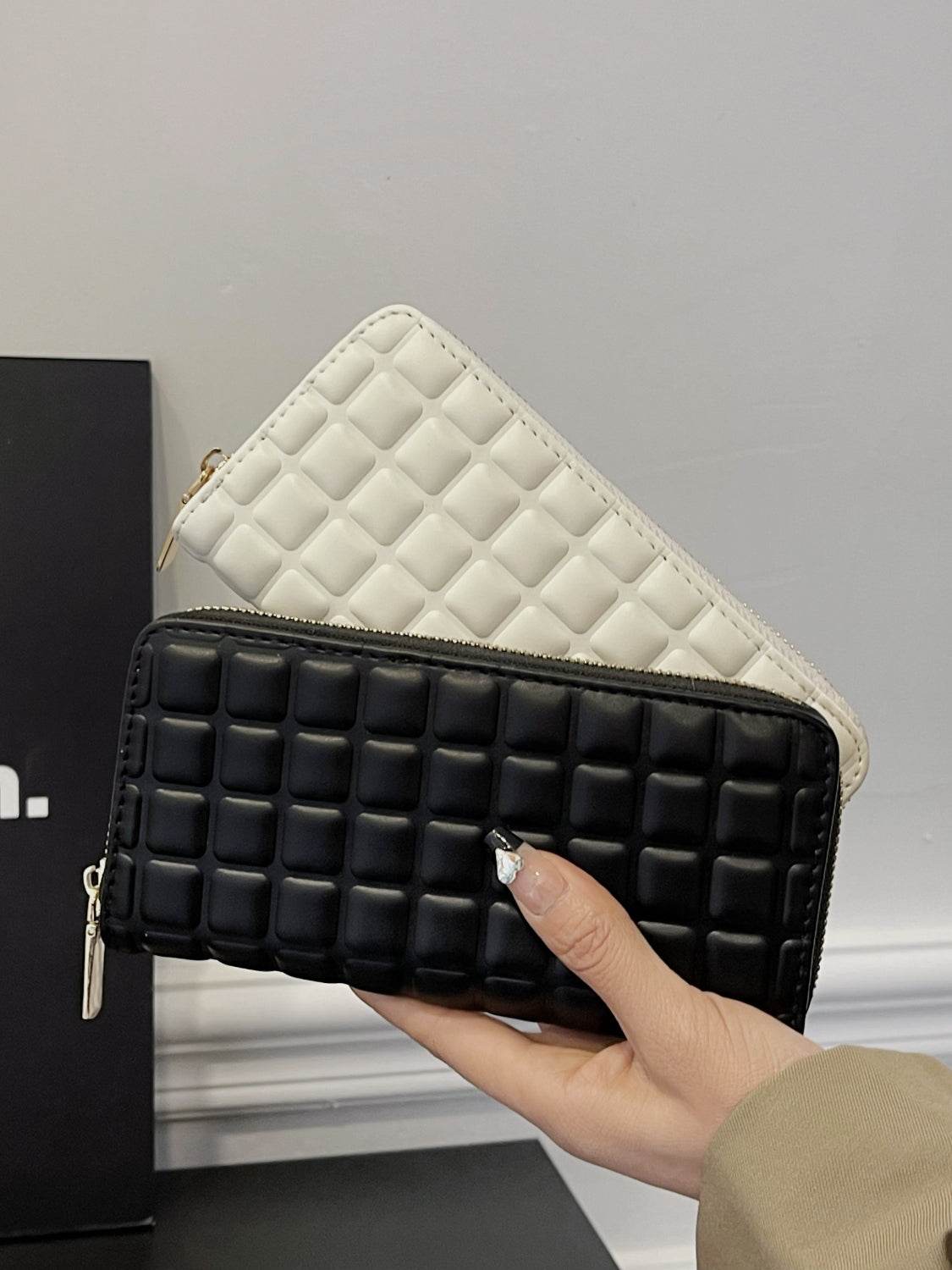PU Leather Solid Color Wallet - Hovatok