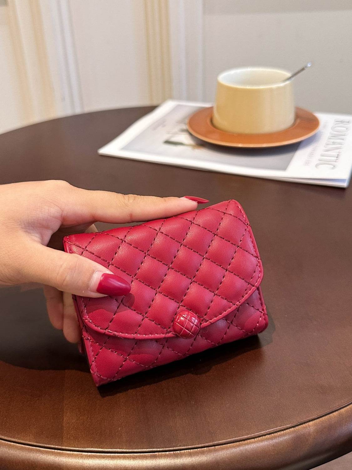 PU Leather Solid Color Wallet - Hovatok