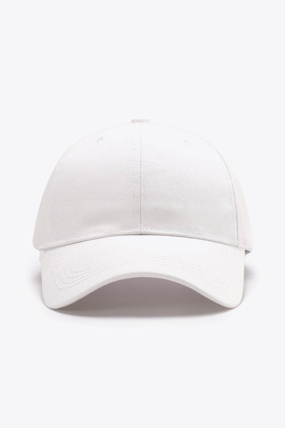 Plain Adjustable Cotton Baseball Cap - Hovatok
