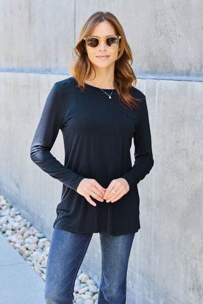 Basic Bae Full Size Round Neck Long Sleeve Top - Hovatok