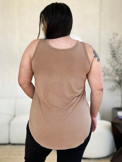 Basic Bae Full Size Round Neck Curved Hem Tank - Hovatok