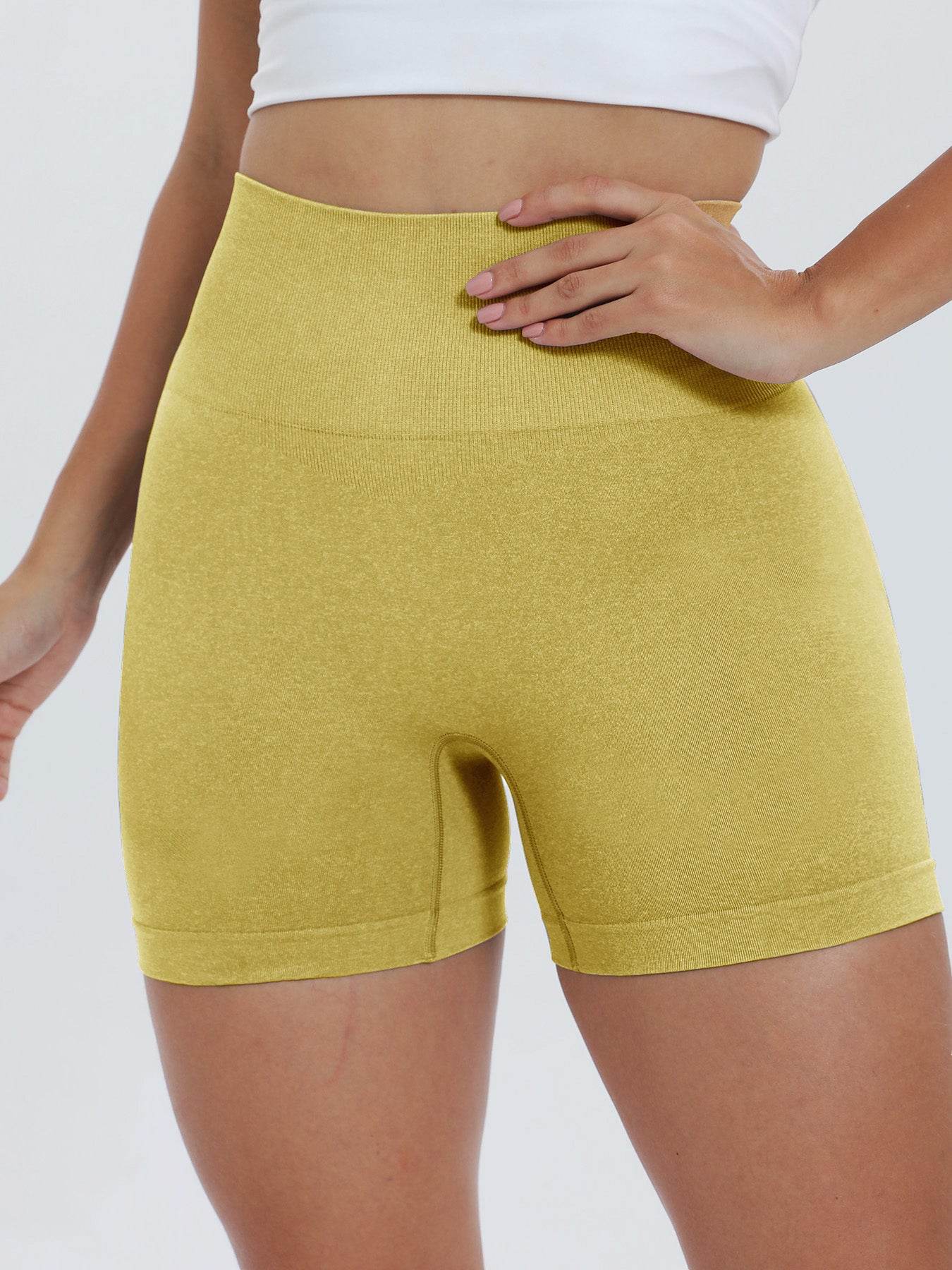 High Waist Active Shorts - Hovatok