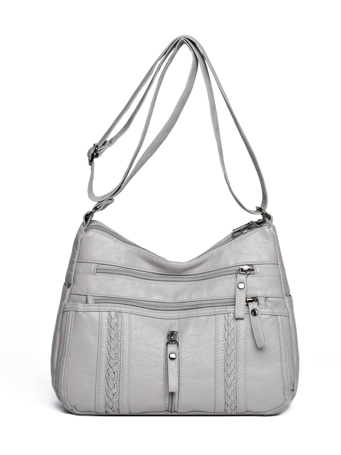 PU Leather Adjustable Strap Shoulder Bag - Hovatok