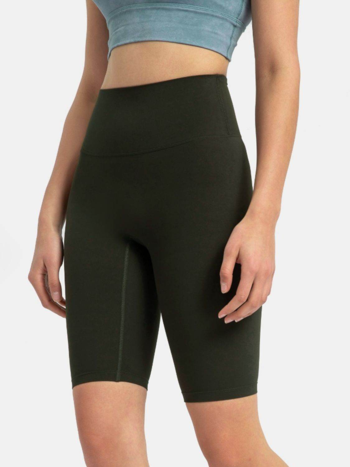 Millennia High Rise Wide Waistband Active Shorts - Hovatok