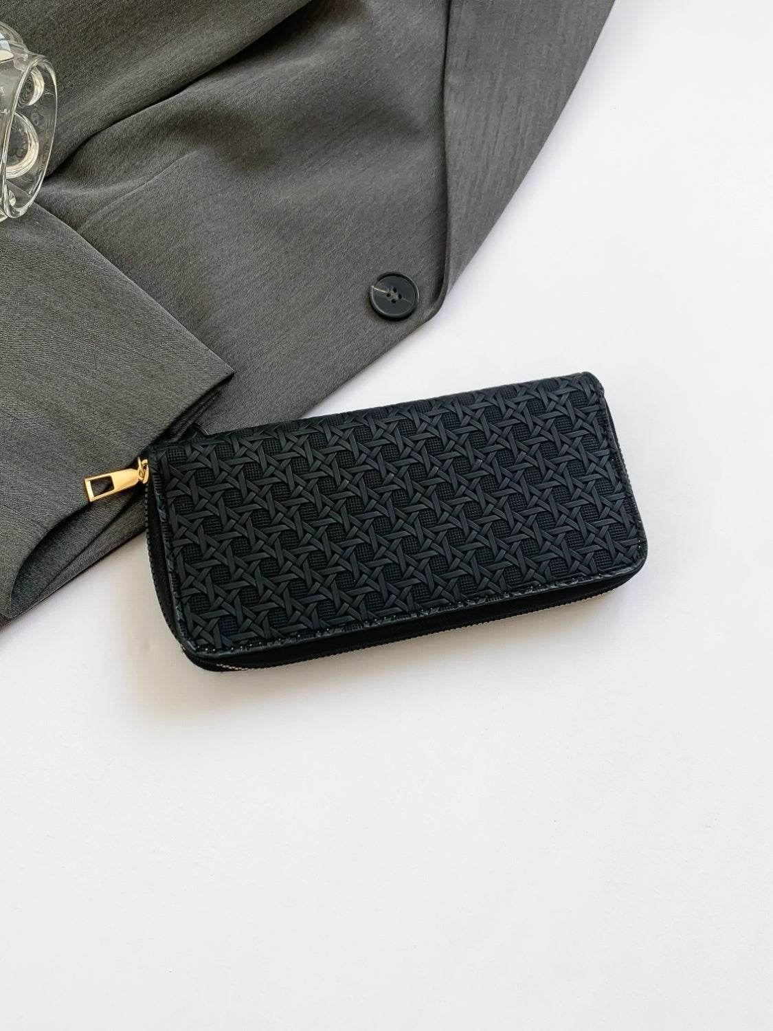 PU Leather Solid Color Wallet - Hovatok