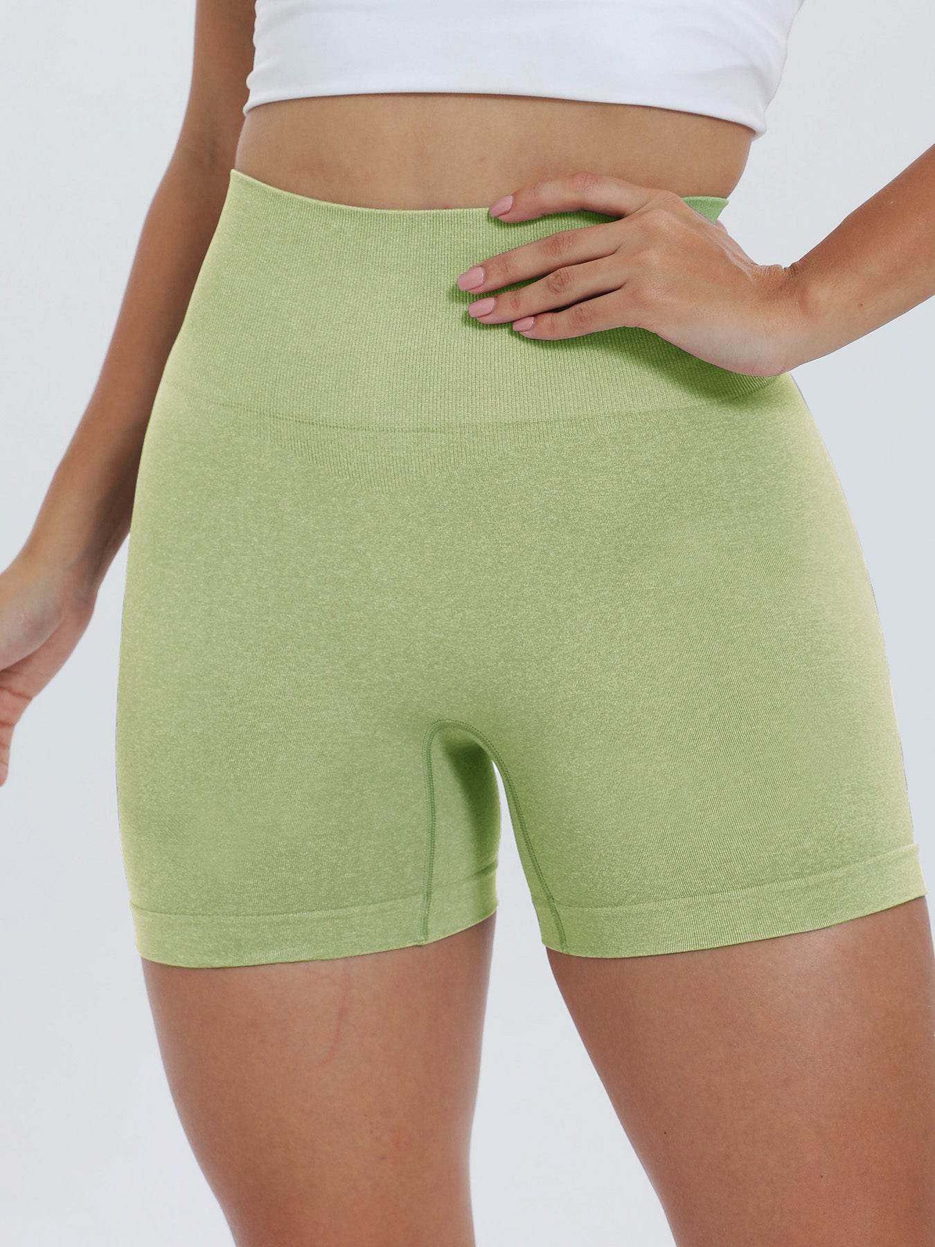 High Waist Active Shorts - Hovatok
