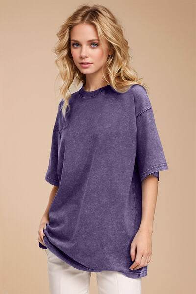 Basic Bae Round Neck Half Sleeve T-Shirt - Hovatok