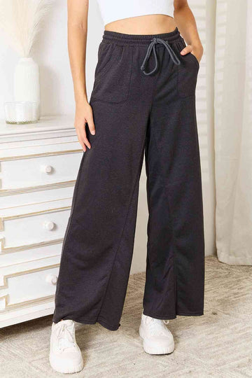 Basic Bae Wide Leg Pocketed Pants - Hovatok