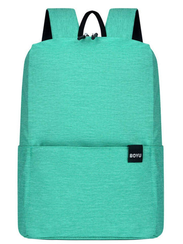 Solid Color Nylon Backpack Bag - Hovatok