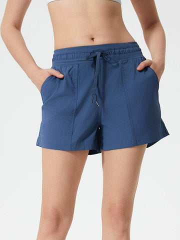 Millennia Drawstring Active Shorts with Pockets - Hovatok