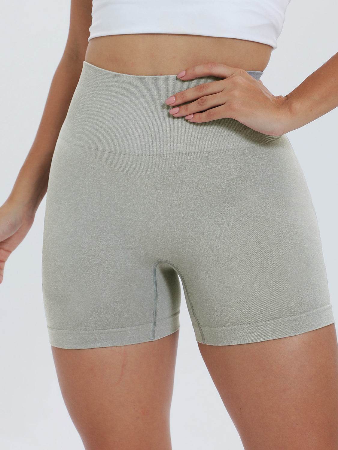 High Waist Active Shorts - Hovatok