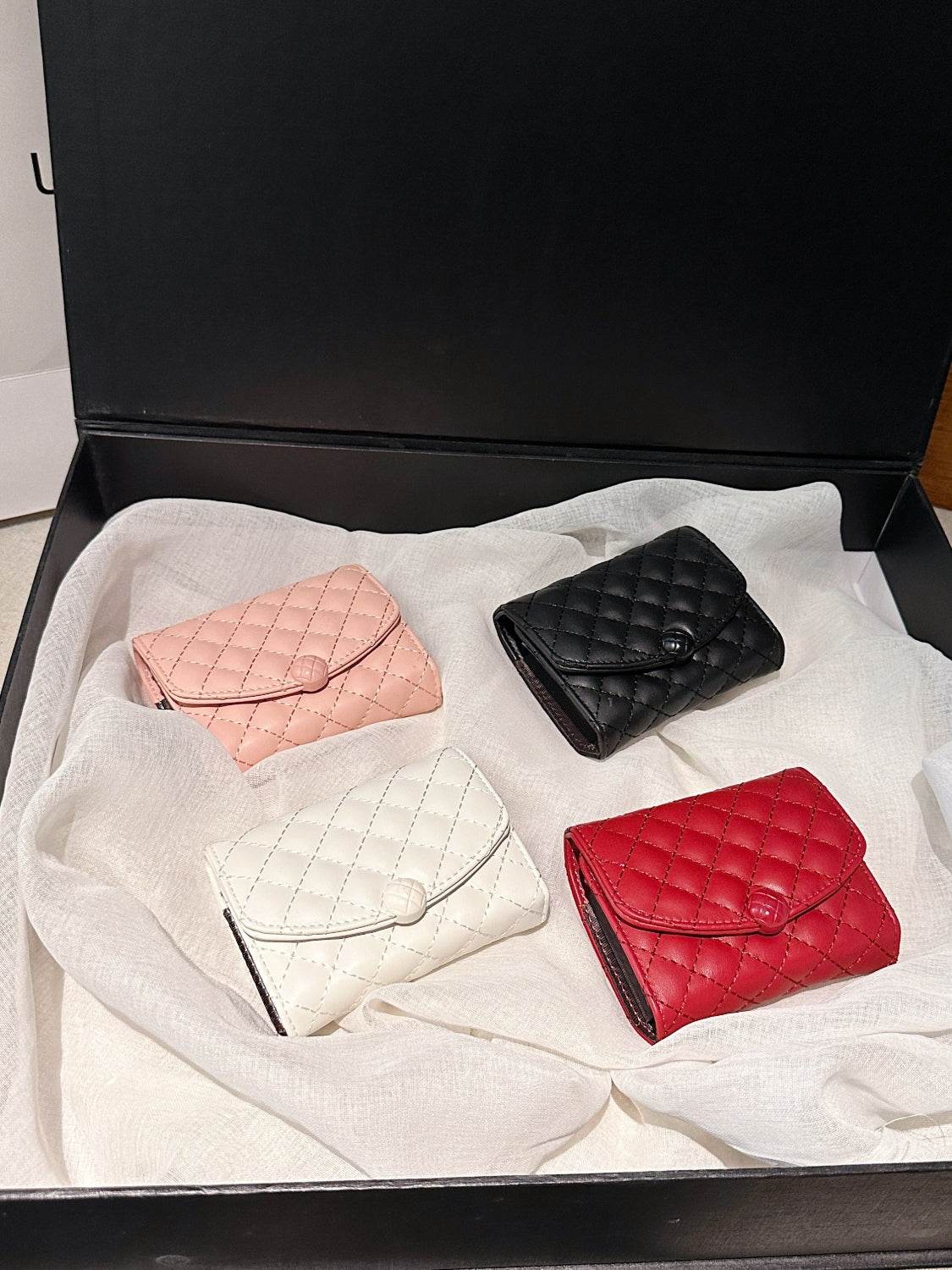 PU Leather Solid Color Wallet - Hovatok