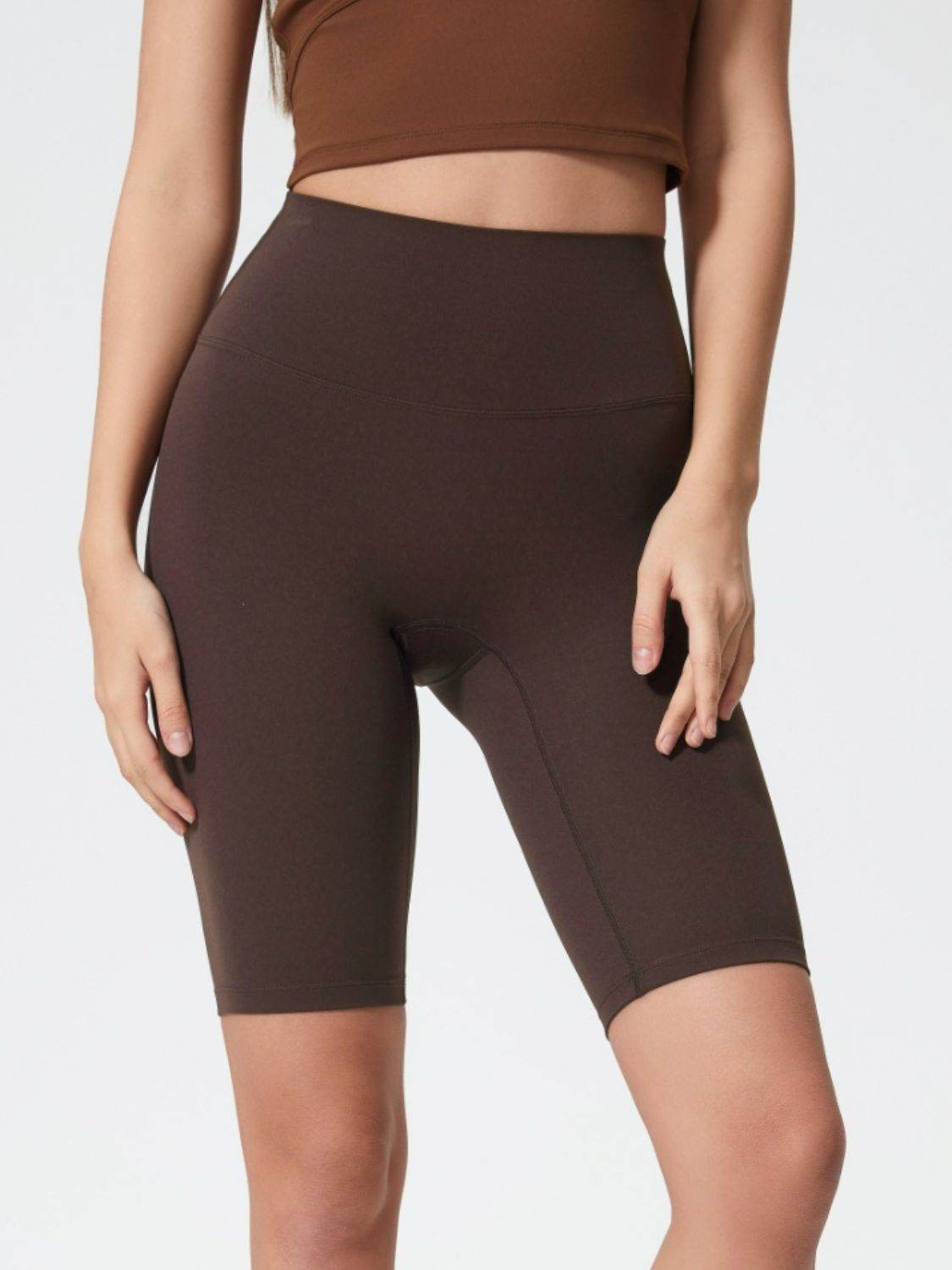 Millennia High Rise Wide Waistband Active Shorts - Hovatok
