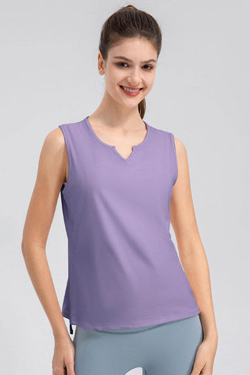 Notched Wide Strap Active Tank - Hovatok