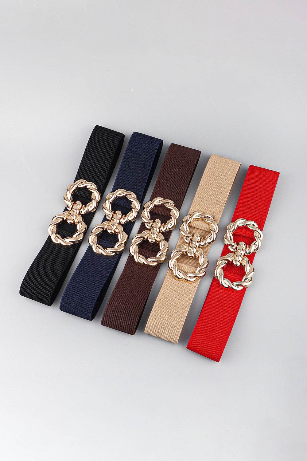 Zinc Alloy Buckle Elastic Belt - Hovatok