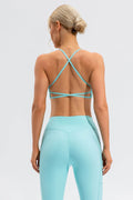 Crisscross Spaghetti Strap Active Cami - Hovatok