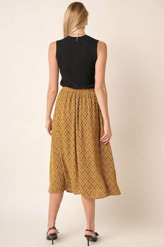 Mittoshop Printed Midi Skirt - Hovatok