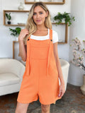 Double Take Full Size Texture Sleeveless Romper - Hovatok