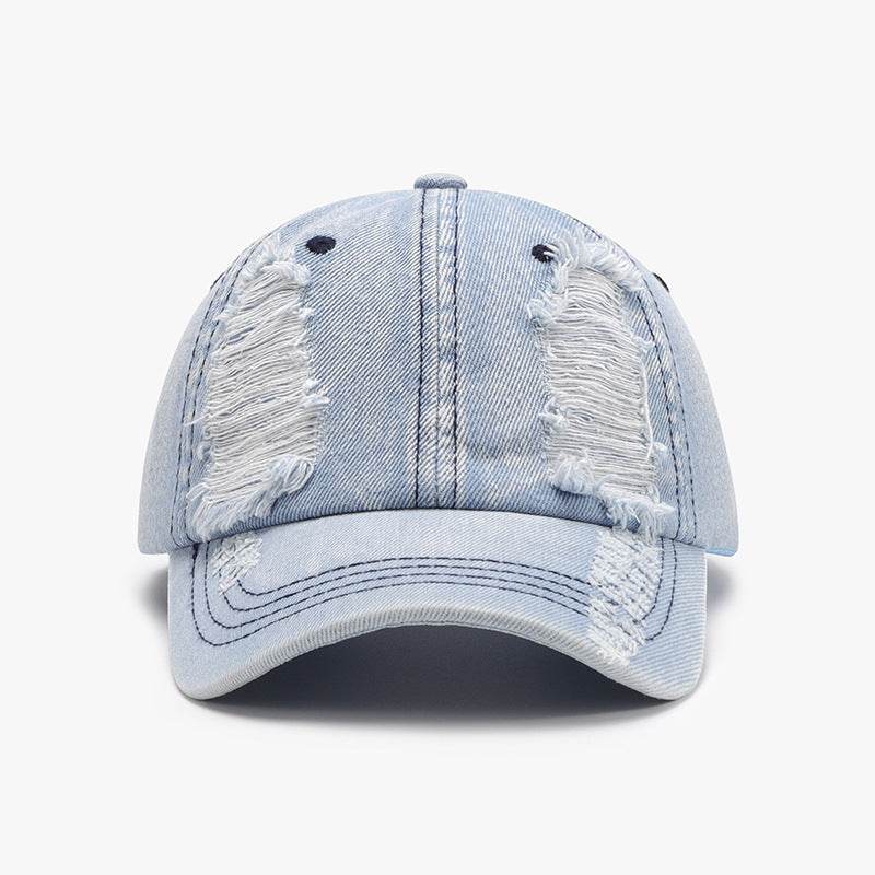 Distressed Cotton Baseball Cap - Hovatok