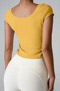 Round Neck Short Sleeve Active T-Shirt - Hovatok
