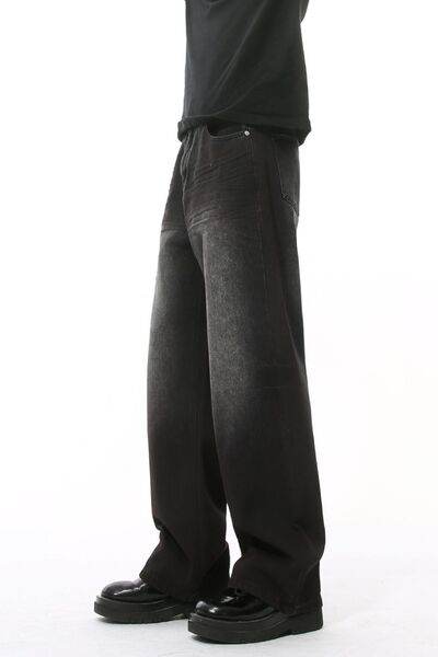 High Waist Baggy Jeans with Pockets - Hovatok