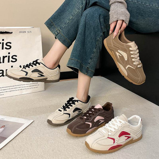 Contrast Flat Sneakers - Hovatok