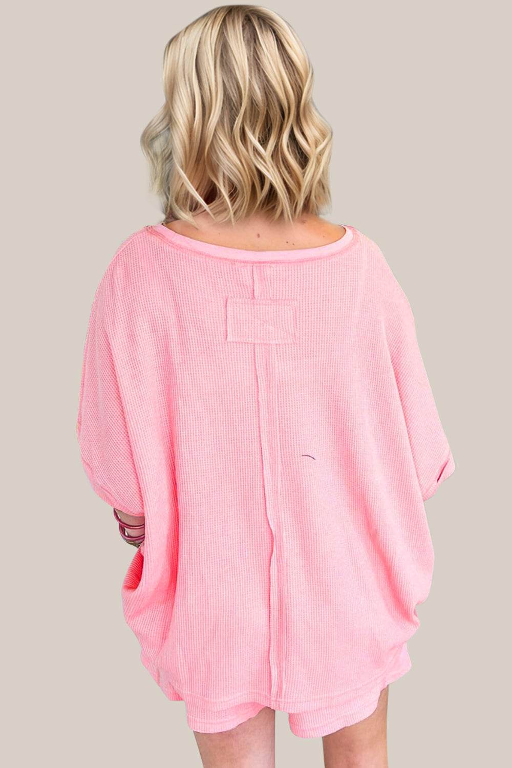 Oh Full Size Round Neck Half Sleeve Top and Shorts Set - Hovatok