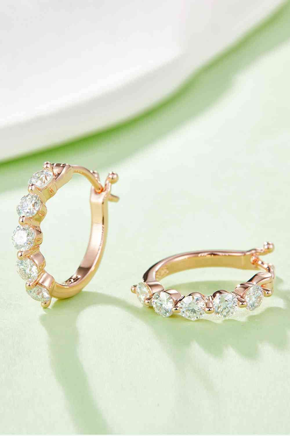 Adored 1 Carat Moissanite 925 Sterling Silver Earrings - Hovatok