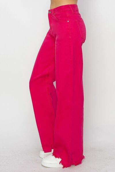 RISEN High Rise Wide Leg Jeans - Hovatok