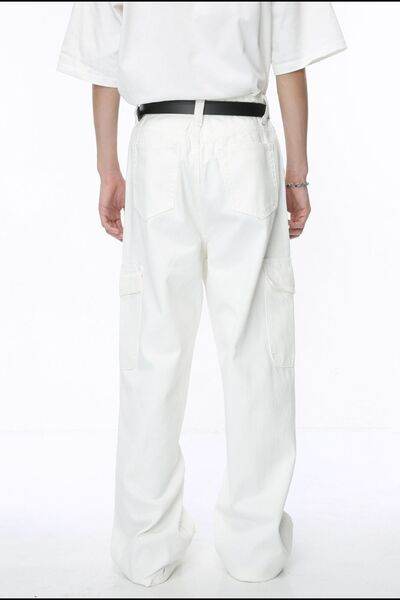 Wide Leg Jeans with Pockets - Hovatok