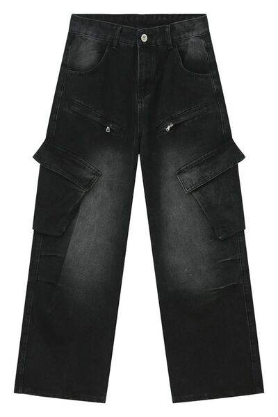 Baggy Jeans with Cargo Pockets - Hovatok