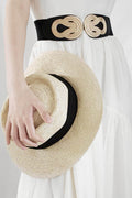 Twisted Alloy Buckle Wide Belt - Hovatok