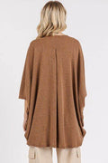 Mittoshop Open Front Batwing Sleeve Cardigan - Hovatok