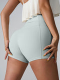High Waist Active Shorts - Hovatok