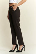 ADORA Zipper Skinny 2 Pockets Pants - Hovatok