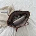 PU Leather Leopard Tote Bag - Hovatok