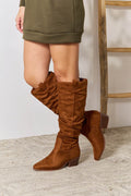 East Lion Corp Block Heel Knee High Boots - Hovatok