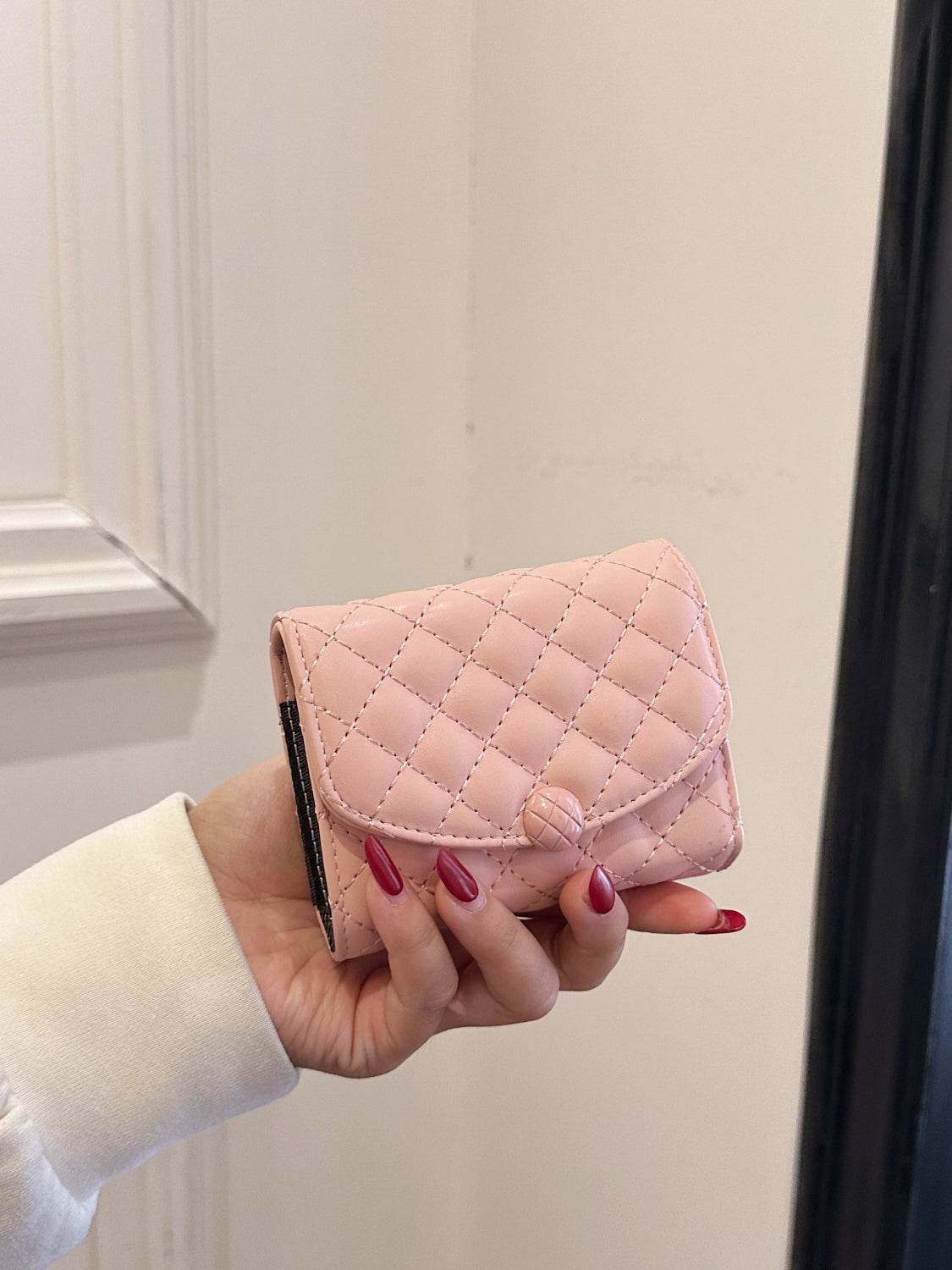 PU Leather Solid Color Wallet - Hovatok