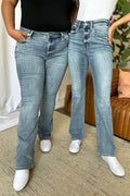 Judy Blue Full Size Medium Rise Bootcut Jeans - Hovatok