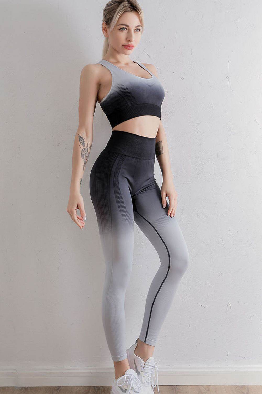 Gradient Sports Bra and Leggings Set - Hovatok