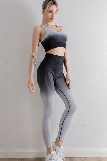 Gradient Sports Bra and Leggings Set - Hovatok