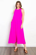 Be Stage Midi Tank Dress with Pockets - Hovatok