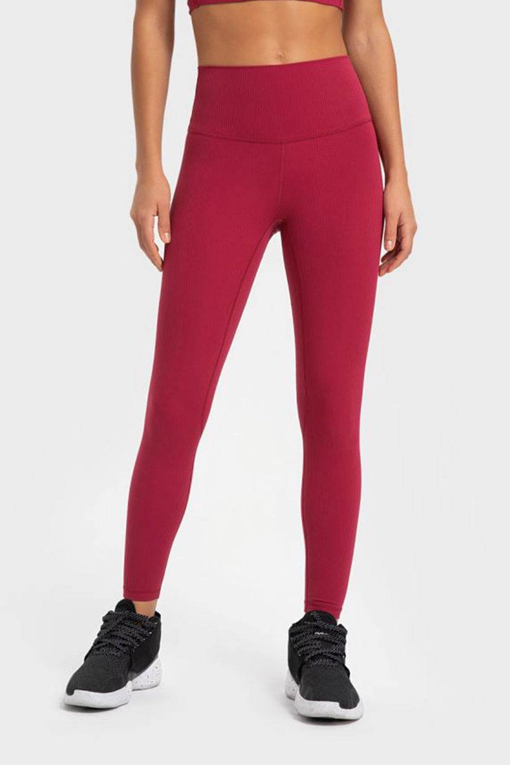 Millennia Highly Stretchy Wide Waistband Yoga Leggings - Hovatok