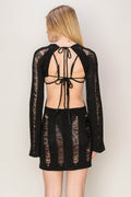 HYFVE Backless Cover Up Mini Dress - Hovatok